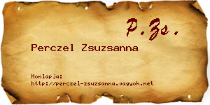 Perczel Zsuzsanna névjegykártya